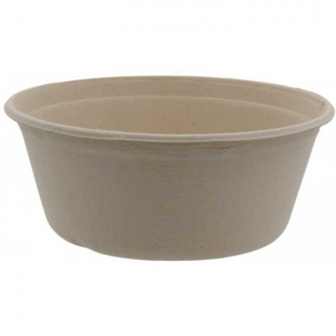 Articole din Trestie de Zahar Natur - Bol Bio 650 CC, Natur, D150 x H61 mm/ 50 set/ 6 bax