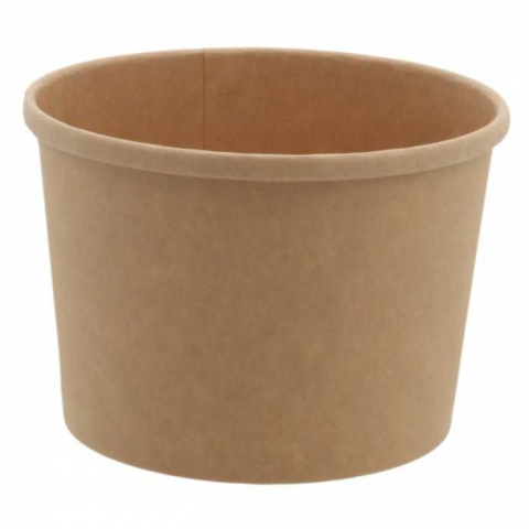 Boluri - Bol 470 CC/ 16oz, Kraft Natur, D115 mm/ 25 set/ 20 bax