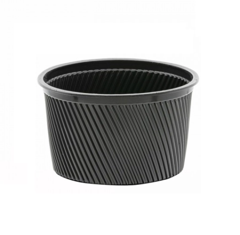Bol PP, Striatii, 590CC 20 Oz, Negru, D116 x H95 mm/ 50 set/ 10 bax