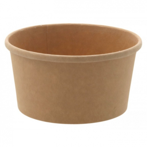 Boluri - Bol 350 CC/ 12oz, Kraft Natur, D115 mm/ 25 set/ 20 bax