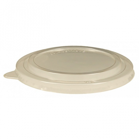 Articole din Trestie de Zahar Natur - Capac Bol Bio 400 CC/ 650 CC, Transparent, D150 mm/ 50 set/ 6 bax
