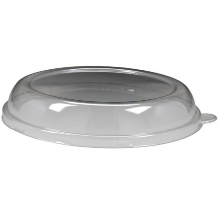 Articole din Trestie de Zahar Natur - Capac Bol Bio 750 CC/ 1000 CC, Transparent, D208/ 50 set/ 6 bax