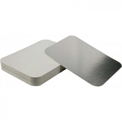 Capac Caserole Aluminiu Dreptunghiulare 1125 CC, 220 x 170 mm/ 100 set/ 10 bax [1]