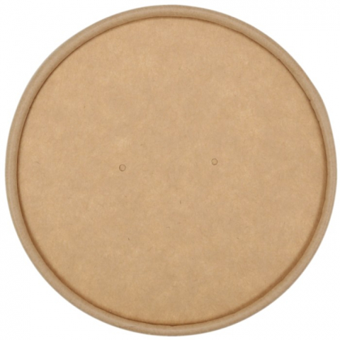 Boluri - Capac din carton pentru Bolurile 350/ 470/ 710 CC, Kraft Natur, D155 mm/ 25 set/ 20 bax