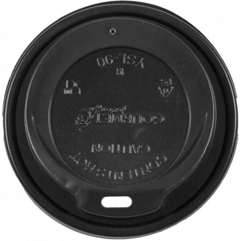 Pahare - Capac 12oz/ 16oz, Negru, D90 x H20 mm/ 100 set/ 10 bax
