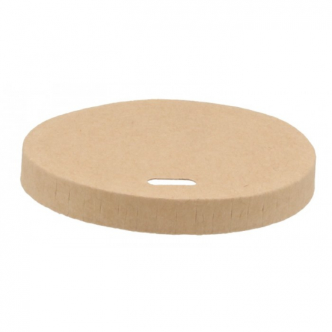Capac Carton pentru pahar 8oz, Natur, D80 x H10 mm/ 50 set/ 10 bax [1]