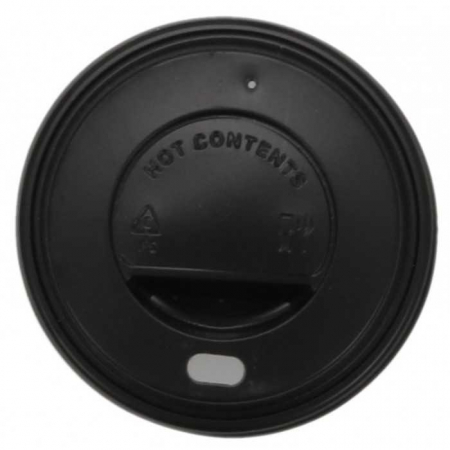 Pahare - Capac 8oz, negru, D80 x H20 mm/ 100 set/ 10 bax