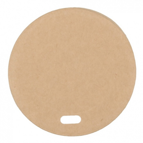 Pahare - Capac Carton pentru pahar 8oz, Natur, D80 x H10 mm/ 50 set/ 10 bax