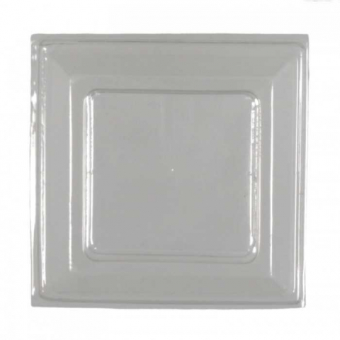 Articole pentru Cofetarii si Gelaterii - Capac PET Cupe PS Pagoda 200 CC Plat, Transparent, 70 x 70 mm/ 100 set/ 10 bax