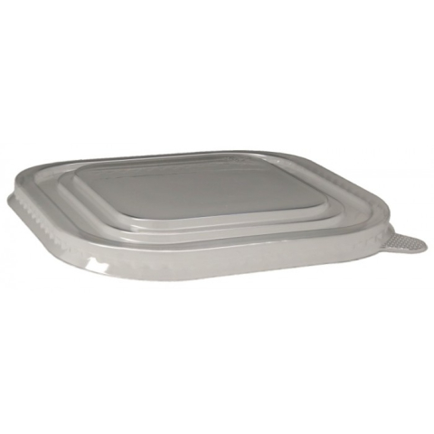 Caserole Bambus - Capac PET, Transparent, 170x170x25mm/ 50 set/ 6 bax