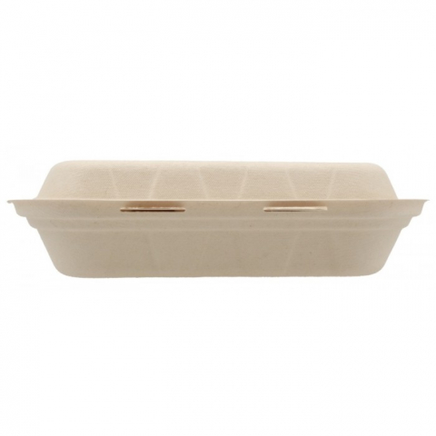Caserola Bio 1 Compartiment, Natur, 235 x 205 x 60 mm/ 50 set/ 4 bax [3]