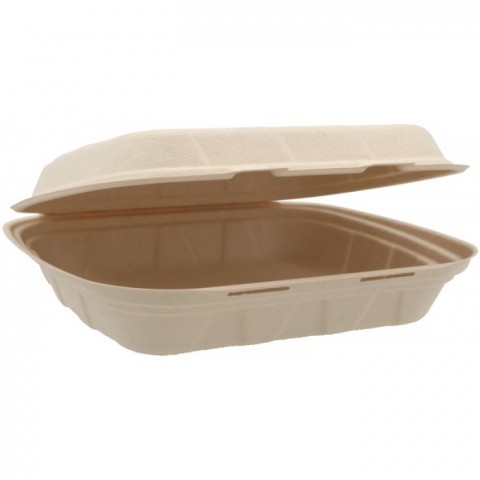 Caserole - Caserola Bio 1 Compartiment, Natur, 235 x 205 x 60 mm/ 50 set/ 4 bax