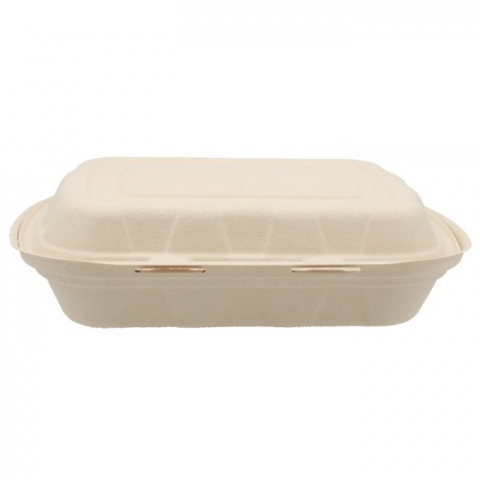 Caserola Bio 1 Compartiment, Natur, 235 x 205 x 60 mm/ 50 set/ 4 bax [2]