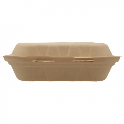 Caserola Bio 3 Compartimente, Natur, 205 x 205 x 60 mm/ 50 set/ 4 bax [3]