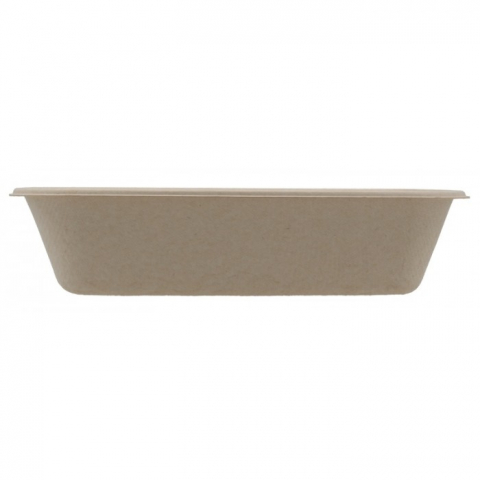 Caserola Bio Dreptunghiulara 1000 CC, Natur, 225 x 160 x 55 mm/ 50 set/ 6 bax [2]