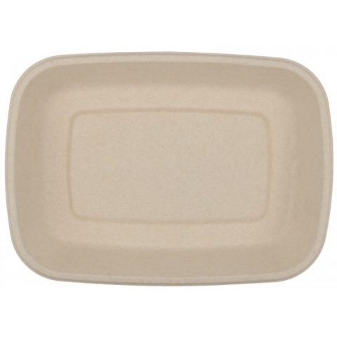 Caserola Bio Dreptunghiulara 750 CC, Natur, 225 x 160 x 45 mm/ 50 set/ 6 bax [4]