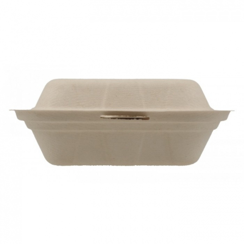 Caserola Bio Hamburger, Natur, 150 x 155 x 60 mm/ 50 set/ 10 bax [3]