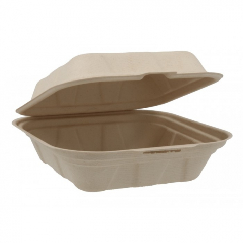 Caserole - Caserola Bio Hamburger, Natur, 150 x 155 x 60 mm/ 50 set/ 10 bax