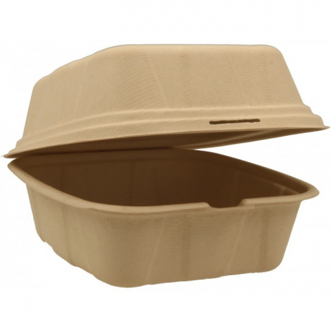 Caserole - Caserola Bio Hamburger, Natur, 175 x 170 x 95 mm/ 50 set/ 6 bax