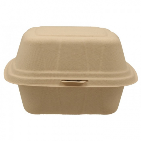 Caserola Bio Hamburger, Natur, 175 x 170 x 95 mm/ 50 set/ 6 bax [2]