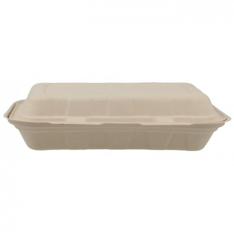 Caserola Bio Meniu Mare, Natur, 240 x 147 x 60 mm/ 50 set/ 10 bax [2]