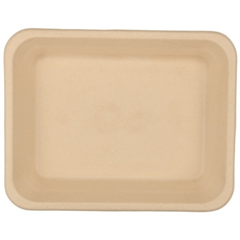 Caserola BIO + CPET Termosudabila 1 Compartiment, Kraft natur, 227 x 178 x 45 mm/ 300 bax [3]