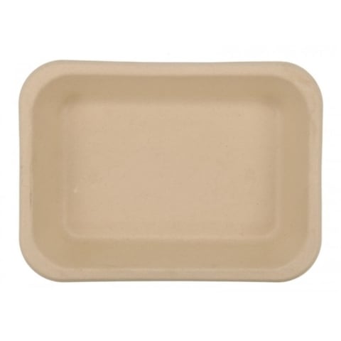 Caserola BIO Termosudabila 1 Compartiment 800 CC, Kraft natur, 187 x 137 x 50 mm/ 300 bax [4]