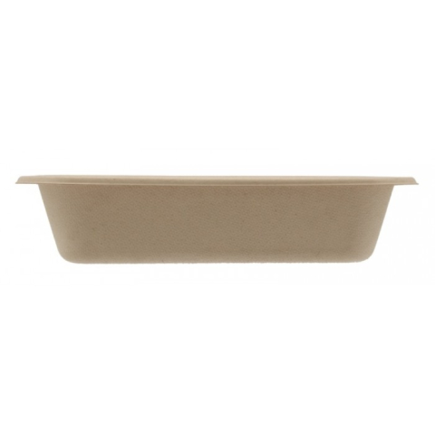 Caserola BIO Termosudabila 1 Compartiment 600 CC, Kraft natur, 187 x 137 x 40 mm/ 300 bax [1]
