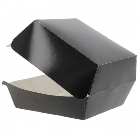 Caserola Burger Mic, Negru, 100 x 100 x 70 mm/ 50 set/ 4 bax [1]