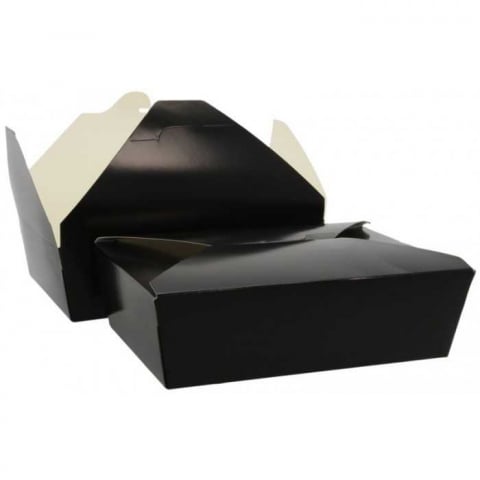Caserola Cu 4 Clapete 1300 CC, Negru, 215 x 160 x 63 mm/ 50 set/ 4 bax [1]