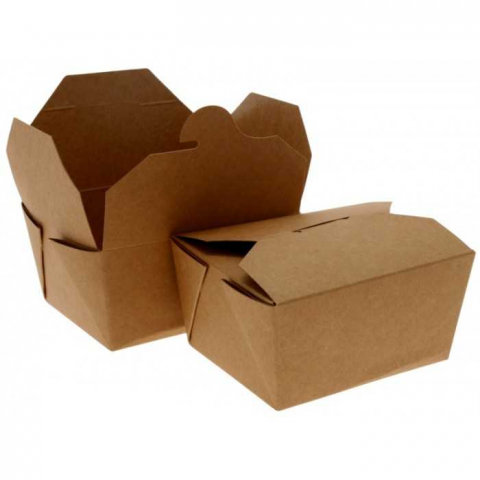 Caserola Cu 4 Clapete 600 CC, Natur, 130 x 105 x 64 mm/ 50 set/ 4 bax [1]