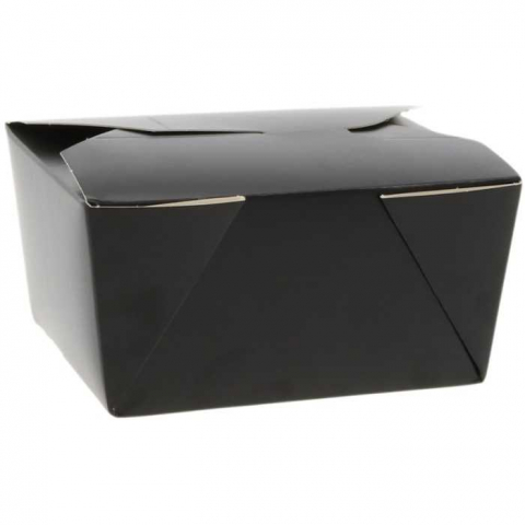 Caserola Cu 4 Clapete 600 CC, Negru, 130 x 105 x 64 mm/ 50 set/ 4 bax [2]
