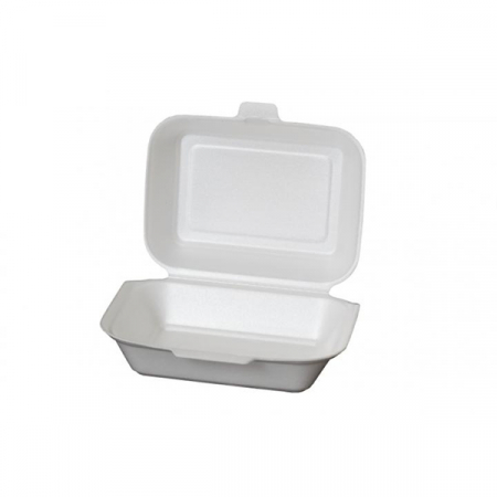 Ambalaje si Consumabile - Caserola Meniu Mic XPS, Alba, 188 x 155 x 70 mm/ 100 set/ 2 bax