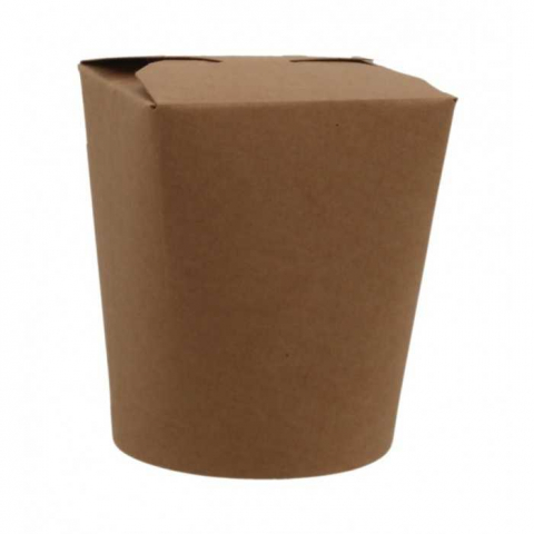 Articole din Carton Kraft Natur - Caserola Noodles 500 CC, Natur, 80 x 100 mm/ 50 set/ 20 bax