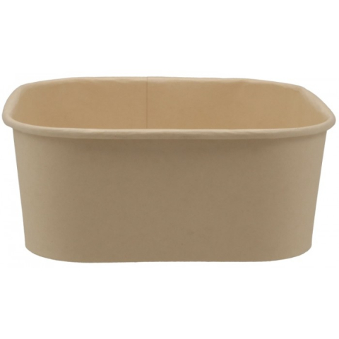 Caserole Bambus - Caserola Salata Bambus + PLA 170X170X65mm 1230cc/ 50 set/ 6 bax