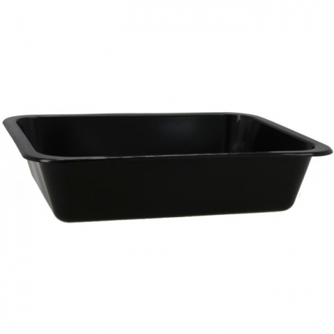 Articole Termo-Sudare - Caserola Termosudabila 1 Compartiment, Neagra, 227 x 178 x 50 mm/ 300 bax