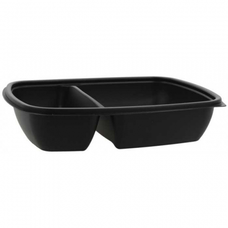 Articole din Plastic PP - Caserola Dreptunghiulara PP 2 Comp. 900cc