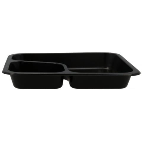 Caserola Termosudabila 2 Compartimente, Colt, Neagra, 227 x 178 x 30 mm/ 600 bax [1]