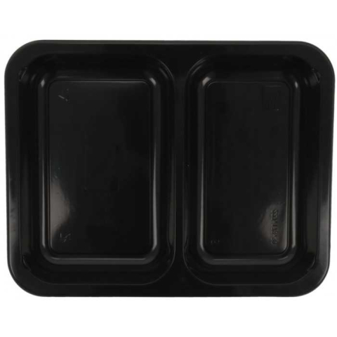 Caserola Termosudabila 2 Compartimente, Neagra, 227 x 178 x 30 mm/ 700 bax [3]