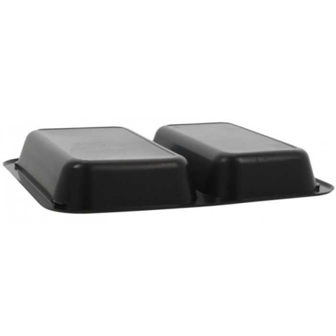 Caserola Termosudabila 2 Compartimente, Neagra, 227 x 178 x 30 mm/ 700 bax [2]