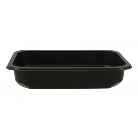 Ambalaje si Consumabile - Caserola Termosudabila, Neagra, 187 x 137 x 36 mm/ 600 bax