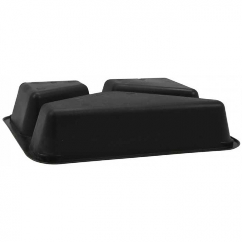Caserola Termosudabila 3 Compartimente, Neagra, 227 x 178 x 50 mm/ 200 bax [3]