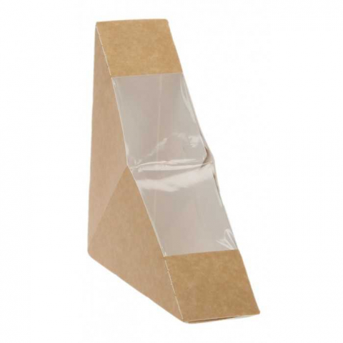 Sandwich - Caserola Triunghiulara SW40, Natur + Fereastra, 175 x 123 x 90 mm, 38 mm/ 700 bax
