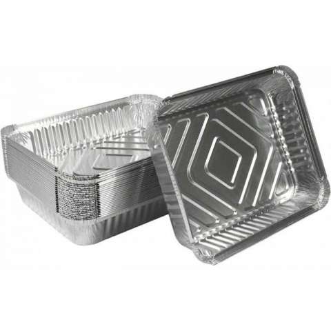 Caserole Aluminiu Dreptunghiulare 1125 CC, 227 x 177 x 35 mm/ 100 set/ 10 bax [1]