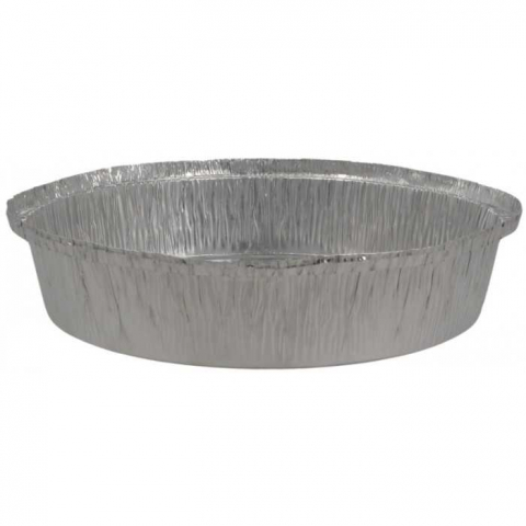Articole din Aluminiu - Caserole Aluminiu Rotunde, D185 x 37 mm, Pasca Mica/ 100 set/ 10 bax