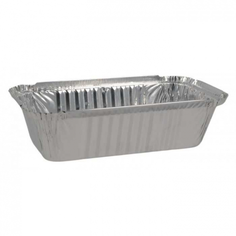 Articole din Aluminiu - Caserole Aluminiu Dreptunghiulare 685 CC, 204 x 114 x 55 mm/ 100 set/ 10 bax