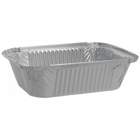 Articole din Aluminiu - Caserole Aluminiu Dreptunghiulare 690 CC, 200 x 125 x 60 mm/ 100 set/ 10 bax