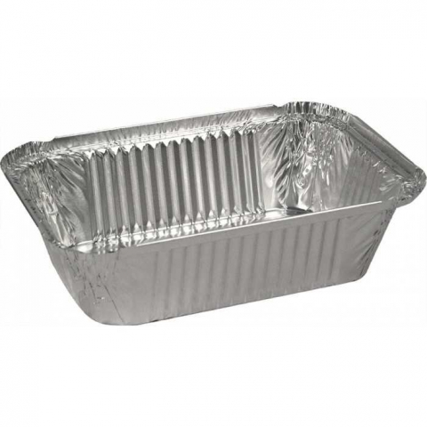 Caserole Aluminiu Dreptunghiulare 690 CC, 200 x 125 x 60 mm/ 100 set/ 10 bax [4]