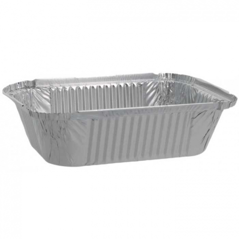 Caserole Aluminiu Dreptunghiulare 690 CC, 200 x 125 x 60 mm/ 100 set/ 10 bax [1]