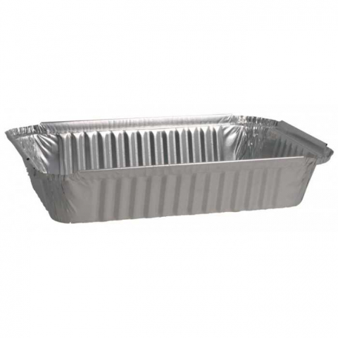 Articole din Aluminiu - Caserole Aluminiu Dreptunghiulare 750 CC, 200 x 131 x 37 mm/ 100 set/ 10 bax